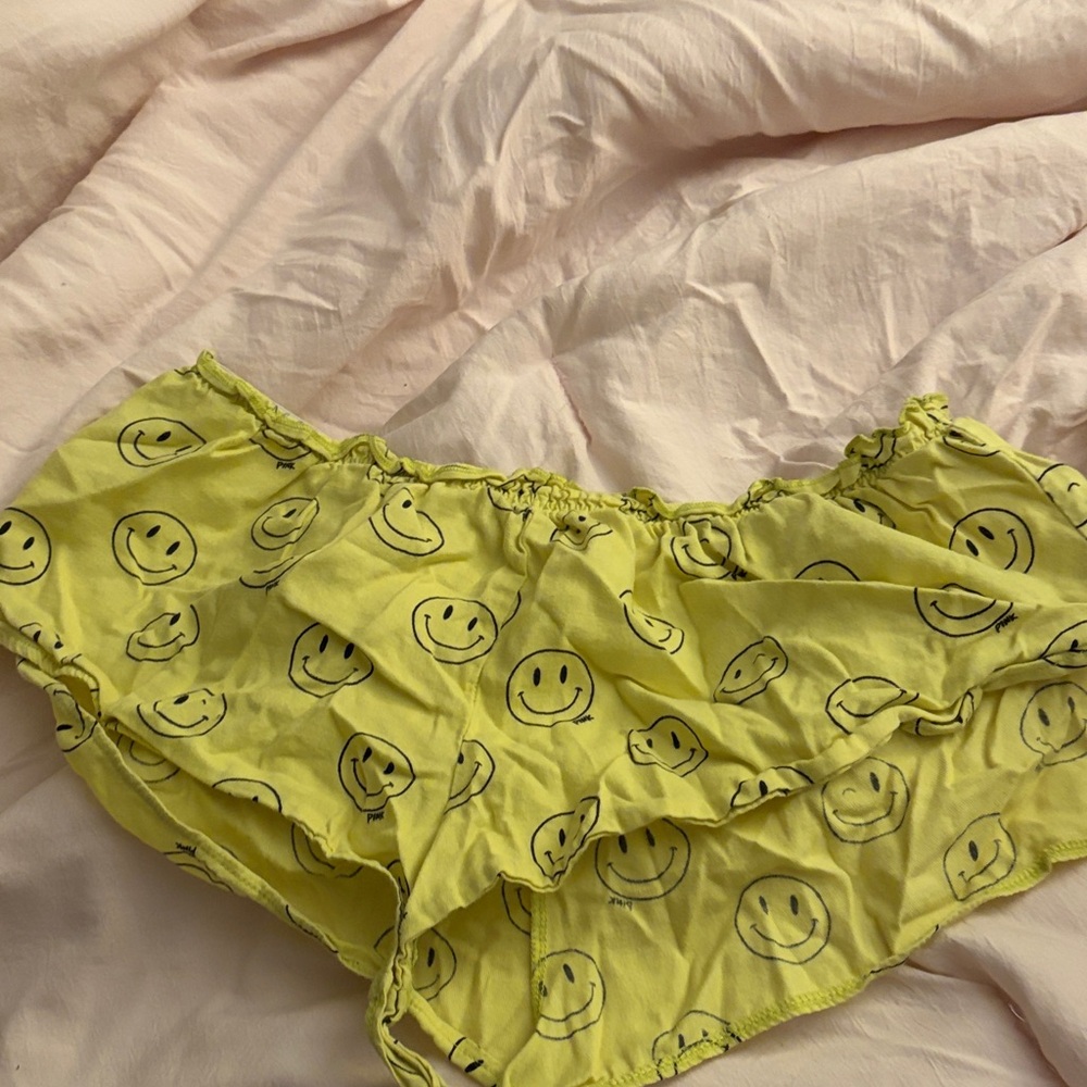 Yellow Smiley Face Micro Shorts